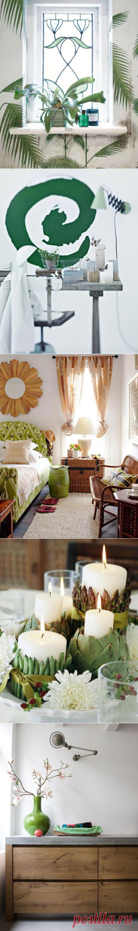 Как озеленить интерьер без растений: 5 интересных решений