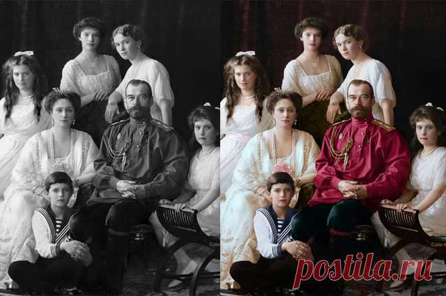 Романовы в цвете. Художница раскрасила старинные фото бала-маскарада - Виктория Славянка