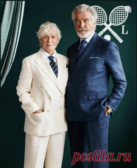 Glenn Close and Pierce Brosnan