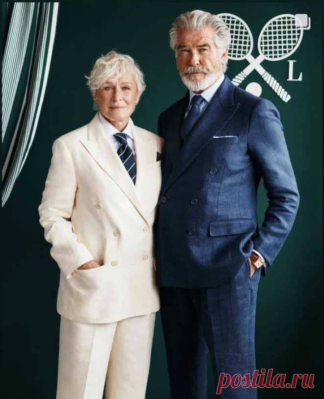 Glenn Close and Pierce Brosnan