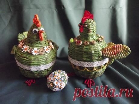 (2) Плетение из газет от Елены Тищенко