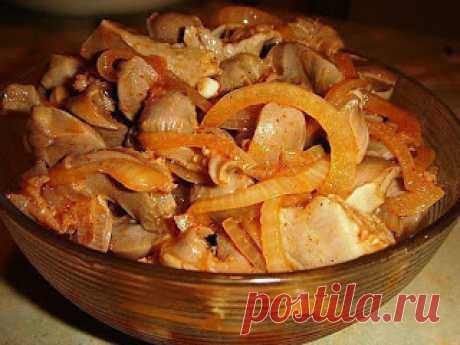 Самые вкусные рецепты: Куриные желудочки по-корейски
