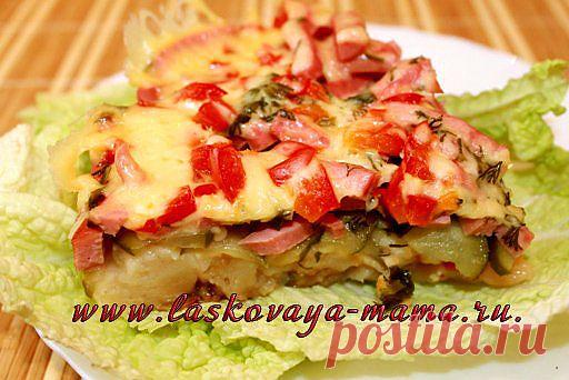 Быстрая пицца из хлеба в мультиварке