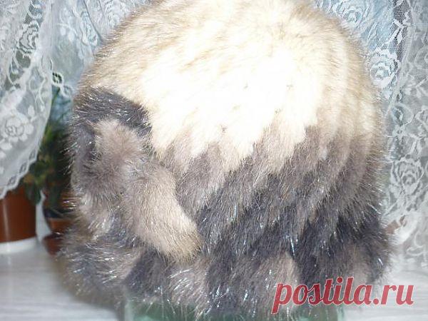 Вязаный мех. Повязка на голову из меха норки - Ярмарка Мастеров - ручная работа, handmade