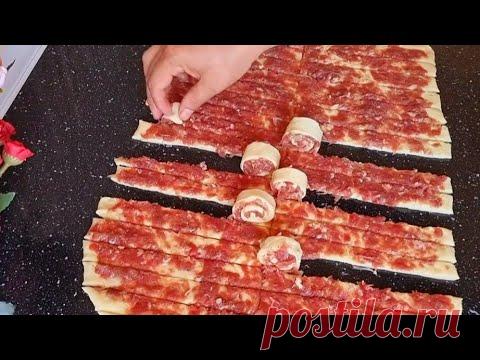 ПРОСТО СВОРАЧИВАЕМ ЭФФЕКТ НЕОПИСУЕМЫЙ!ШИКАРНЫЙ ПИРОГ С НЕОБЫЧНОЙ НАЧИНКОЙ/СДОБНЫЙ ПИРОГ КЧАЮ