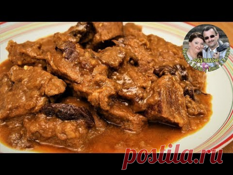 МЯСО В КИСЛО СЛАДКОМ СОУСЕ “Эсик Флейш”. Вкуснейшее жаркое. Еврейская кухня.