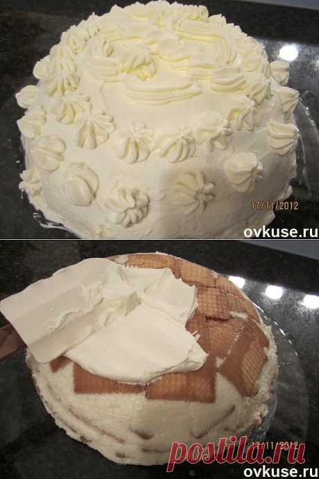 Торт без выпечки &quot;Кокосовое молоко&quot; - Простые рецепты Овкусе.ру