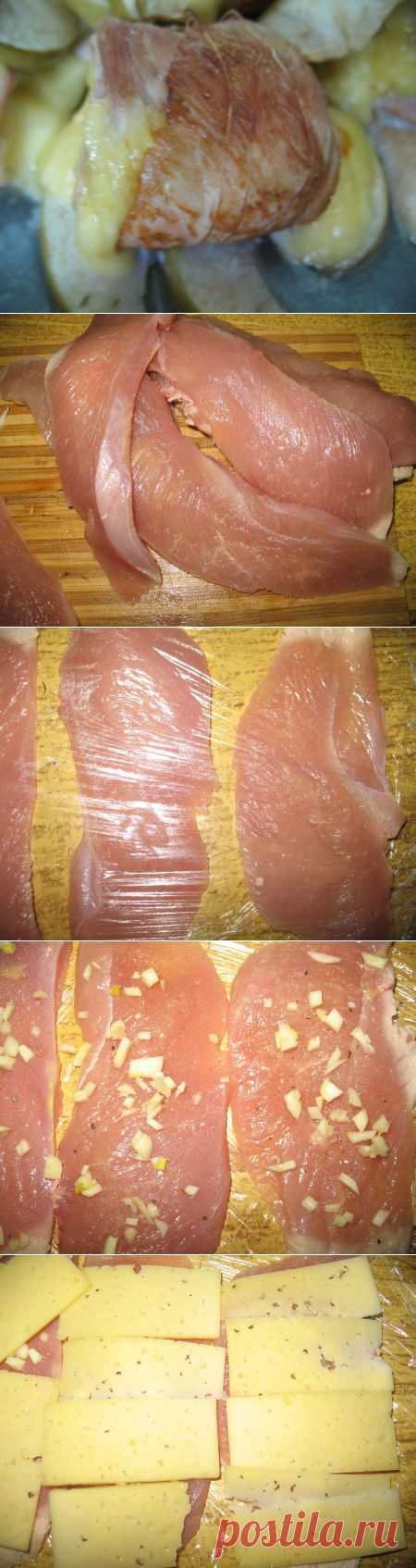 Запеченные куриные рулетики с сыром | Кладовочка