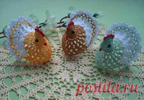 Пасхальные курочки крючком (Вязание крючком) – Журнал Вдохновение Рукодельницы