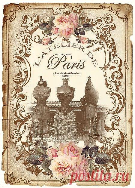 Винтажное цветочное дефиле в картинках..