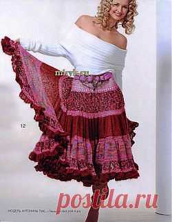 Пестрая юбка