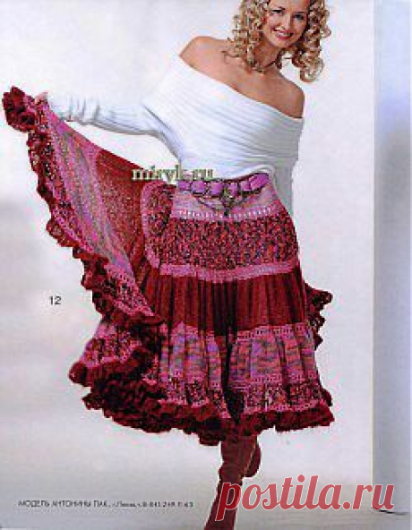 Пестрая юбка