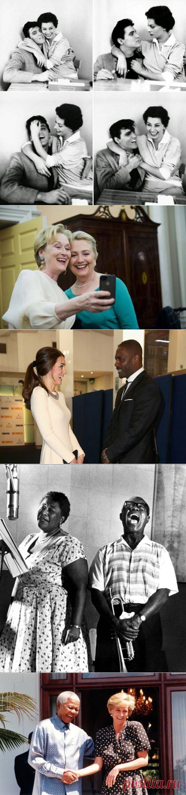 Совместные фотографии знаменитостей, которых не часто удаётся увидеть вместе | Ультрамарин