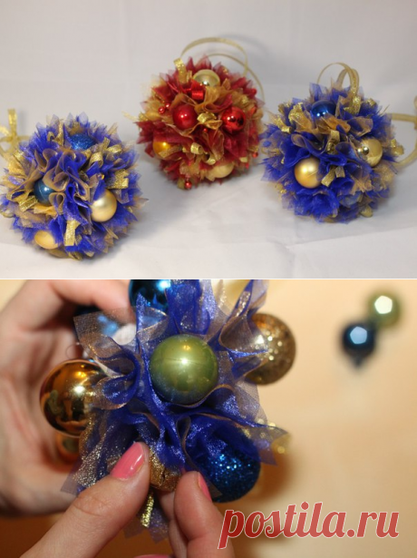 МК новогодний шарик! — HandMade