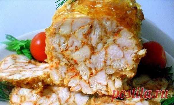 шеф-повар Одноклассники: Сногшибательный куриный рулет "Мраморный"