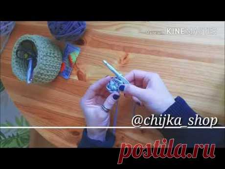 Незаметное соединение рядов. Столбики без накида