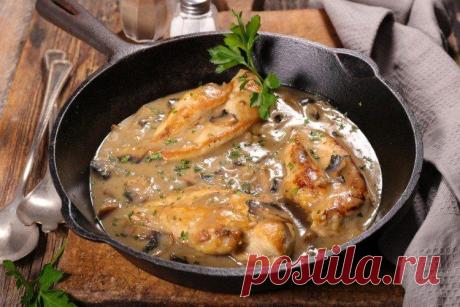 Курица с грибами в сливочном соусе - 12 простых и вкусных рецептов