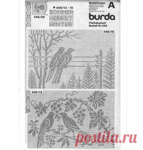 Альбом«Burda special E446 1979 Dentelles filet»/филеечка/