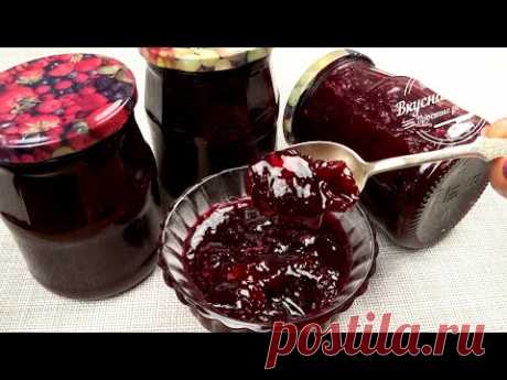 Вишневый джем без загустителя. Только вишня и сахар. Готовлю каждым летом