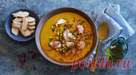 Суп с кукурузой и перцем
