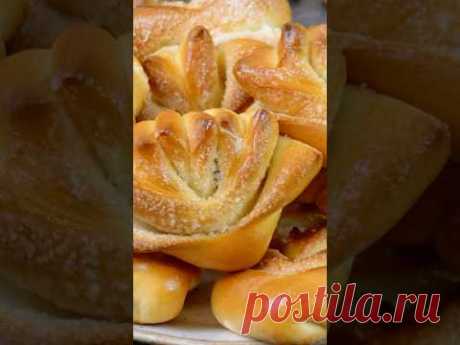 Вы удивитесь, как легко формировать булочки этим способом! #калнина #рецепты #булочки