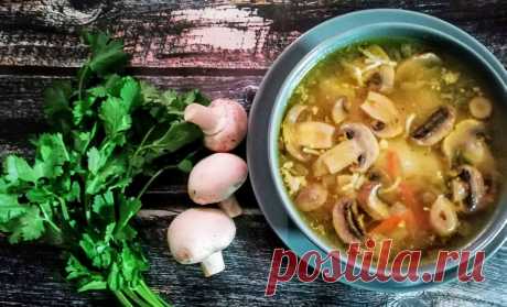 Вкусный постный грибной суп | Вилка.Ложка.Палочки | Яндекс Дзен