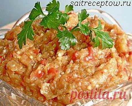 Сырая икра из баклажанов. | Сайт рецептов