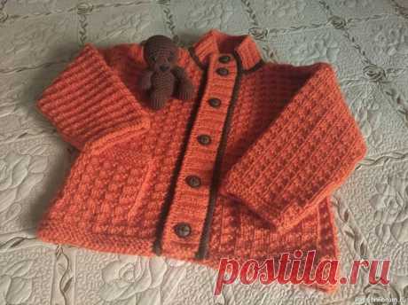 Оранжевое настроение | Вязание спицами для детей