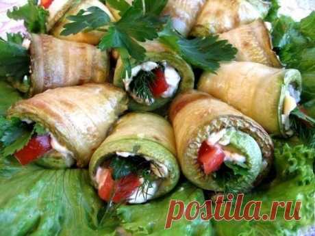 Самые вкусные рецепты: Рулеты из кабачков