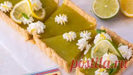 Тарт с мятно-лимонным курдом