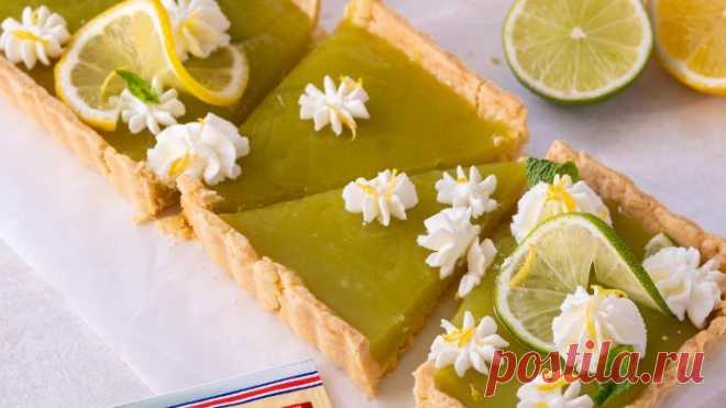 Тарт с мятно-лимонным курдом