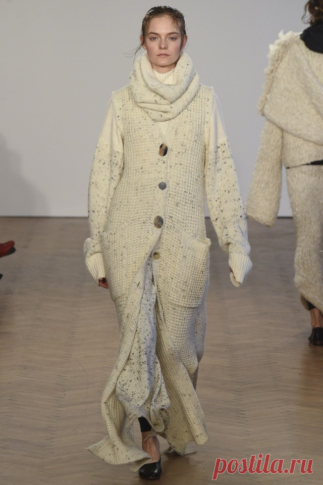 Вязаное пальто-кардиган, осень-зима 2017-2018 | MsKnitwear.com