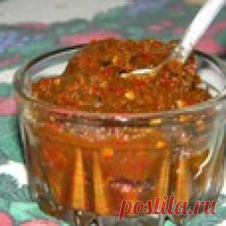 Настоящая абхазская аджика Кулинарный рецепт