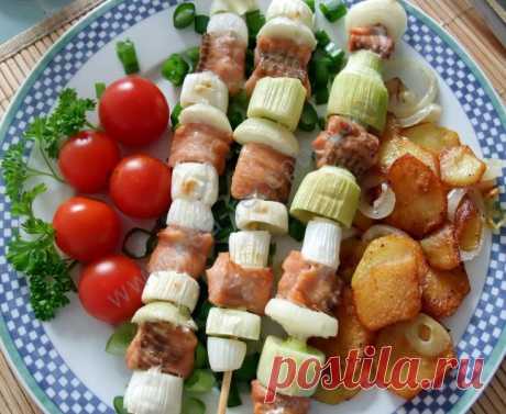 Как приготовить шашлык из лосося рецепт с фото