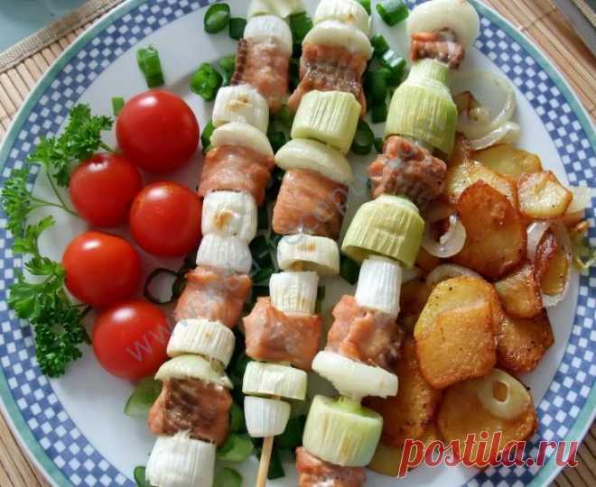 Как приготовить шашлык из лосося рецепт с фото