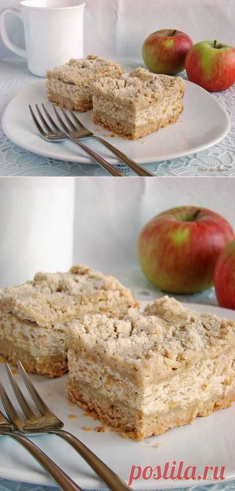 Творожно-яблочный пирог | Четыре вкуса