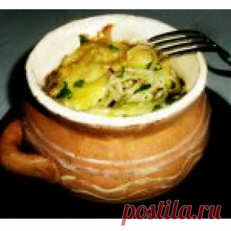 Макароны из горшочка Кулинарный рецепт