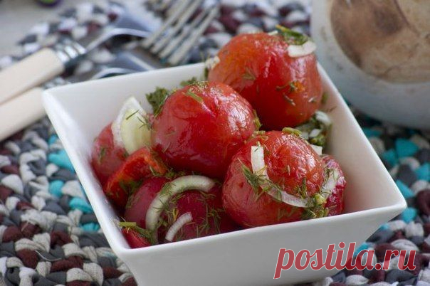 Помидоры закусочные. Отличная закуска из свежих домашних помидорчиков! | Поваренный сайт