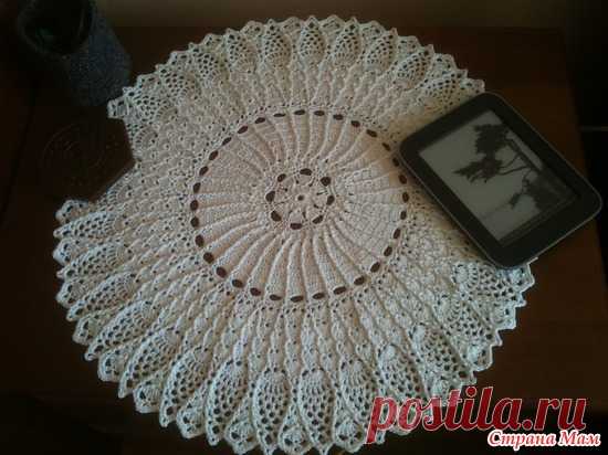 Роза Вита, 140 гр, крючок 2, диаметр 49 см: фотография в альбоме Салфетка «Sherrie» от Mary Werst - Страна Мам