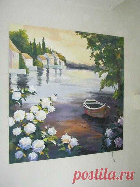 Роспись стен : Виды работ : Услуги : Дизайн-студия «БАРХАТ»