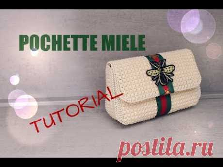 TUTORIAL POCHETTE MIELE PLASTIC CANVAS #labcreation​ #tutorialpochette​ #plasticcanvas​