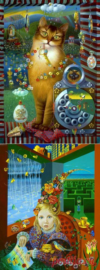 Карандашами 72-х цветов... Сосуд творений с бесконечным дном. Художник Игорь Тюльпанов