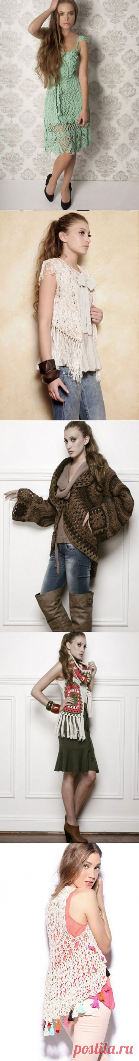 Вязаный подиум - модели Agostina Bianchi (Агостина Бьянчи) | Вязание крючком и спицами