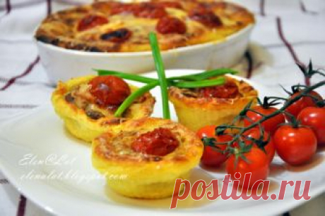 Sweet and not Sweet: Картофельная запеканка с мясом, сыром и помидорами черри