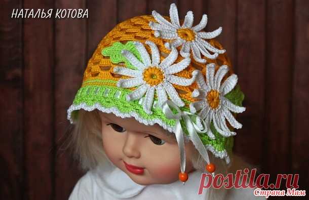 Летняя шапочка крючком (видео мастер-класс)