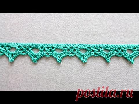 Простая кайма крючком для начинающих