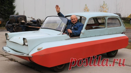 В музее старинных автомобилей теперь можно увидеть машину-амфибию