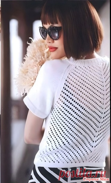 Топ Short sleeve raglan tee - Вязание - Страна Мам