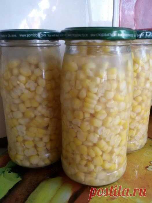 Консервированная кукуруза в зернах на зиму

 Домашняя консервированная кукуруза широко используется для изготовления различных салатов, закусок, супов, мясных блюд и гарниров. Некоторые хозяйки опасаются браться за такую консервацию. А зря, ведь процесс достаточно прост и справиться сможет даже неопытная хозяюшка. 

Пропорции продуктов рассчитаны на 1 кг кукурузы.
Выход заготовки — 3 банки по 500 мл.

Кроме зерен кукурузы еще понадобится:
•соль 1,5 ст.л.;
•сахар 2 ст.л.;
•...