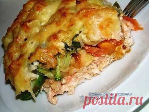 Запеканка с куриным филе и овощами
🔸на 100грамм - 92.84 ккал🔸Б/Ж/У - 8.62/5.05/3.49🔸